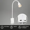 Leselampe LED Bettlampe Wandlampe Schwenkbar 2x USB Port Produktbild-Vorschau 2