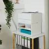 Stojak na drukarkę Relaxdays, 3 półki, półka na drukarkę, Podgląd zdjęcia produktu 2