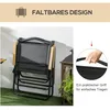 Outsunny Campingstuhl 2er Set faltbarer Gartenstuhl mit Produktbild-Vorschau 6