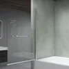 A modern bathroom with a glass shower screen over a bathtub. Produktbild-Vorschau