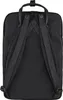 Back view of a black backpack. Anteprima dell’immagine prodotto