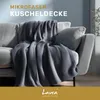 Lavea® Mikrofaser Kuscheldecke 150x200 cm, flauschig & Produktbild-Vorschau 2