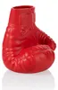 Vase en céramique, forme de gant de boxe, 19 cm, rouge, Voir les images du produit 3