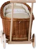 Luna Puppenwagen und Puppenwiege aus Weide mit Bettwäsche Produktbild-Vorschau 5