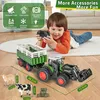 RC-Traktor, zdalnie sterowany traktor z przyczepą, zabawka Podgląd zdjęcia produktu 7