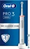 A product shot of an electric toothbrush and its packaging. Produktbild-Vorschau