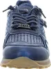 A close-up front view of a blue sneaker. Voir les images du produit