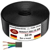 10m Schlauchleitung H05VV-F 3G0,75 Schwarz Flexible Leitung Produktbild-Vorschau 4