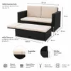 Mucola Mobili da giardino Polyrattan Lounge Chair Sofa Anteprima dell’immagine prodotto 4