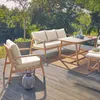 sweeek - Gartenmöbelset für 7 Personen aus Akazienholz - Produktbild-Vorschau 4