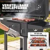 Outsunny Holzkohlegrill BBQ Smoker mit Deckel Produktbild-Vorschau 5