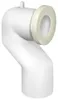 Bruckner WC-Bogen 90°, D. 110mm, Offset, ABS / weiß Produktbild-Vorschau 1