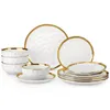 Service de table en porcelaine, 12 pièces, service à table Voir les images du produit 1