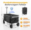 Faltbarer Bollerwagen Handwagen Strandwagen 200L Produktbild-Vorschau 2