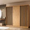 Masseno Schiebetürenschrank LAMELLO 240 cm Kleiderschrank Produktbild-Vorschau 2