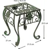 Tabouret de fleur Métal Vert Angulaire 25 cm Support de Voir les images du produit 2