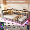 Schlafsofa 90 × 200 cm mit hydraulischem Stauraum, Produktbild-Vorschau 6