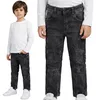 Schwarze Jeans für Jungen, bequeme Hose mit Ziernähten 116 Produktbild-Vorschau 1