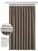 Vorhang Braun Kräuselband Verdunkelung 140x245 cm Samt Produktbild-Vorschau 3