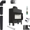 Kamineinsatz KRATKI FLOKI S 8 kW fi 160 Rohrset Produktbild-Vorschau 1