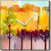 Coloray Uhr auf Leinwand 30x30 cm Wand Uhr Dekoration Produktbild-Vorschau 1