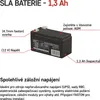 Bezúdržbový olověný akumulátor 12 V/1,3 Ah, faston 4,7 mm Voir les images du produit