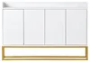 Credenza Merax con 4 ante e ripiani regolabili, struttura Anteprima dell’immagine prodotto 10