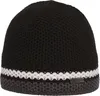 Eisglut XL Strickmütze Frosto Kontraststreifen in schwarz