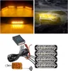 4X Led Orange Clignotant Lampe D'avertissement Télécommande Voir les images du produit 9