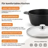 Kochtopf 9,5L Ø 32 cm – Hochwertiger Aluguss-Suppentopf mit Produktbild-Vorschau 3