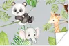 MuchoWow® Poster Dschungel - Blätter - Tiere 180x120 cm - Produktbild-Vorschau 1