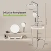 A shower system with various components and dimensions displayed against a neutral background. Anteprima dell’immagine prodotto