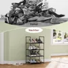 WOLTU Schuhregal mit 4 Ablagen, Schuhständer Metallgestell, Produktbild-Vorschau 7