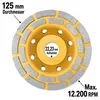 Diamantschleiftopf 125 mm Estrich Beton Stein doppelreihig Produktbild-Vorschau 9