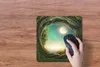 MuchoWow® Mauspad Mousepad Wald - Mond - Sternenhimmel Produktbild-Vorschau 3