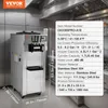 A commercial ice cream machine in a kitchen setting with a spec sheet overlay. Podgląd zdjęcia produktu