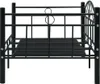 vidaXL Rám denní postele černý kov 90×200 cm Náhled obrázku produktu 4
