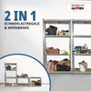Grafner Schwerlastregal mit 8 Böden 2er Set, Böden aus MDF, Produktbild-Vorschau 4