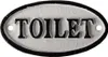 Clayre & Eef Dveřní cedule WC cedule WC ovál cca 10 x 5 cm Náhled obrázku produktu 1