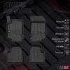 2020-2025 Citroen C4 tappetini TPE nero 4 pz Anteprima dell’immagine prodotto 15