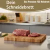 LS-LebenStil Profi XL Holz Schneidebrett 36cm Stirnholz Produktbild-Vorschau 3