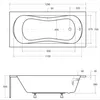 Aqua For You | Badewanne Aria - 140x70cm - Inklusive Siphon Produktbild-Vorschau 8