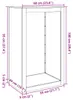 vidaXL Stojan na palivové dřevo antracit 60x40x100 cm Náhled obrázku produktu 7