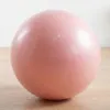 A pink exercise ball on a wooden floor. Náhled obrázku produktu