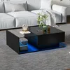 MODFU Couchtisch Wohnzimmertisch LED-Hochglanz-Desktop für Produktbild-Vorschau 2