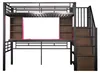 Vysoká posteľ 90 × 200 cm so zabudovaným písacím stolom, Náhľad obrázku produktu 10