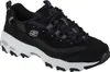 A studio shot of a black Skechers D'Lites sneaker. Podgląd zdjęcia produktu