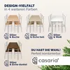 CASARIA® Esstisch mit 4 Stühlen Holz 5-tlg Set Metall Produktbild-Vorschau 8