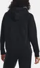 A person wearing a black hoodie and black pants, shown from the back. Produktbild-Vorschau