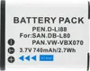 Batteria adatta a Pentax D-Li88, Optio P70, E70, 39774 Anteprima dell’immagine prodotto 3